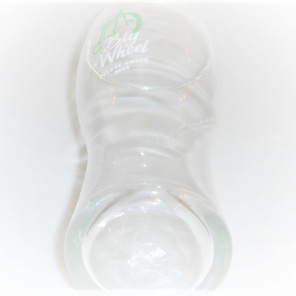 BIG WHEEL Deluxe Amber BEER Glass Vintage Beer Glass Barware - Picture 3 of 10